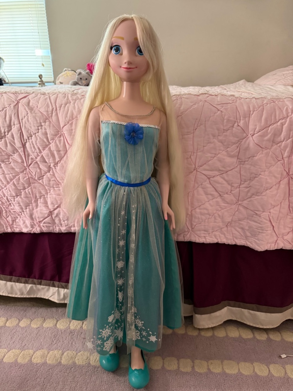Disney Frozen Elsa My Size Doll - over 3 feet tall Like New